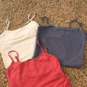 3 plain tank tops